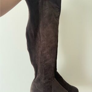 Dark Brown Over the Knee Boots